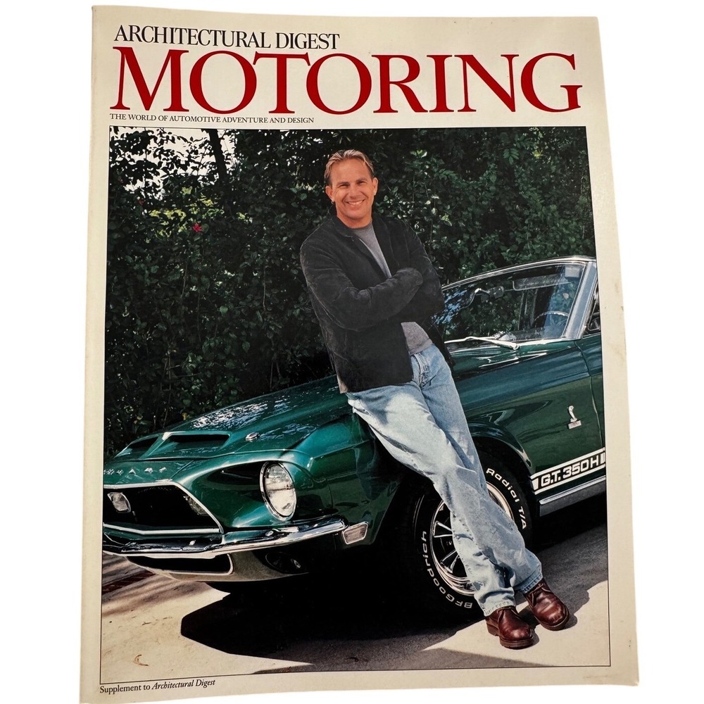Architectural Digest Motoring Magazine Kevin Costner Shelby GT350H Rolex Ad